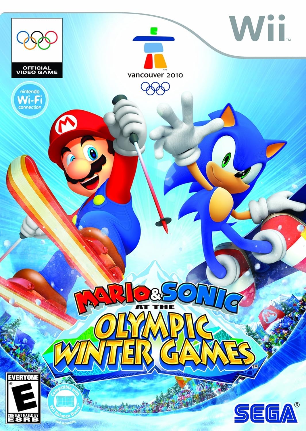 Mario and Sonic at the Winter Olympic Games (Wii) - No Manual